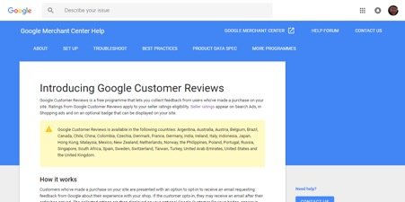 Google Customer Reviews -1